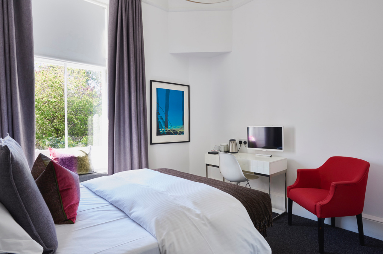 Macallan bedroom at 94DR — spacious double overlooking the garden