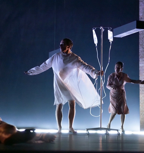 A theatrical performance on an Edinburgh festival stage