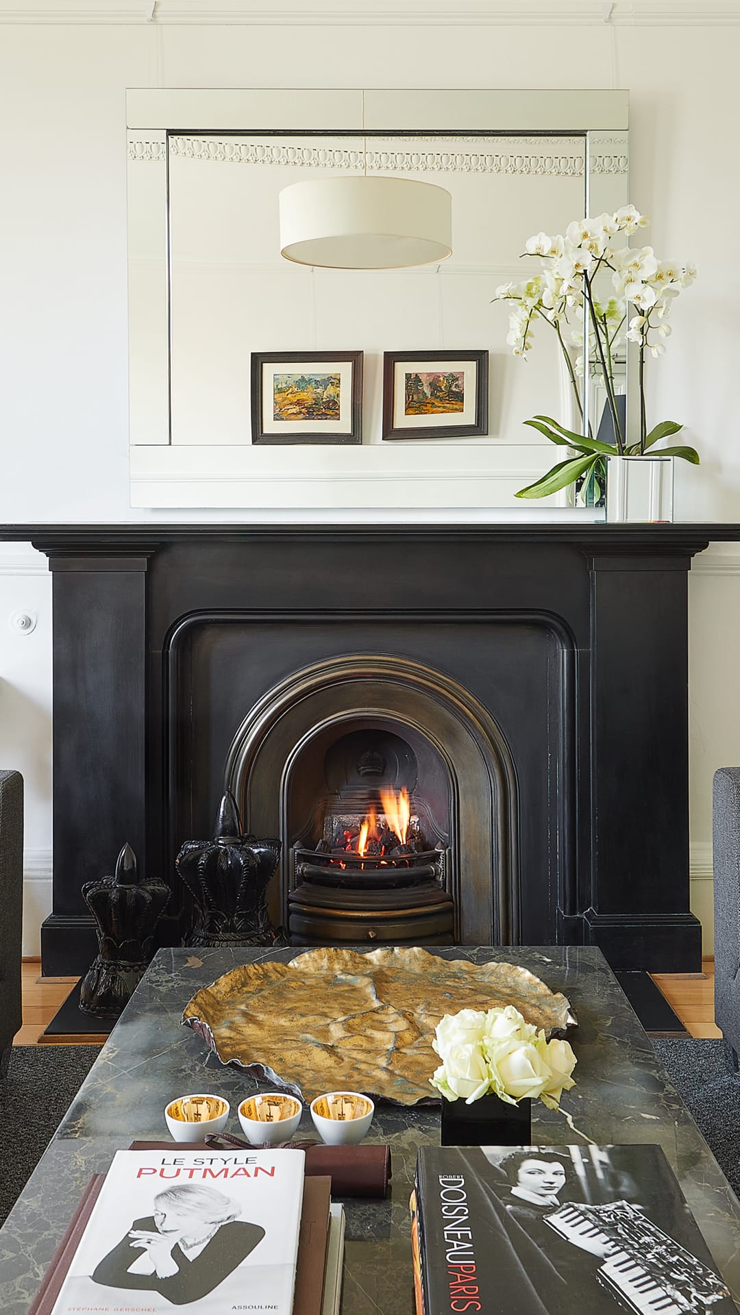 The Drawing Room fireplace at 94DR